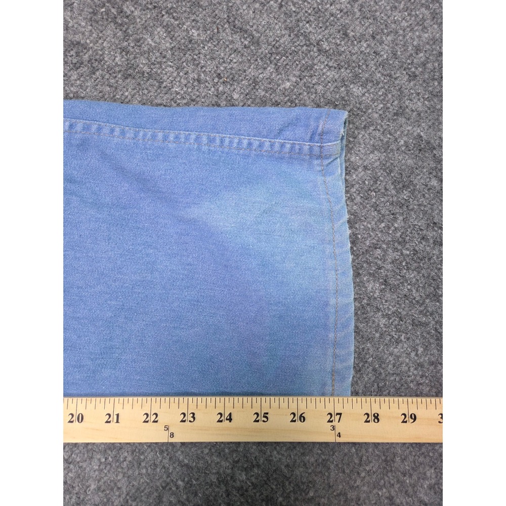 Vintage Wrangler Denim Jeans Mens 40x30 Blue Light Wash Made in USA 80495LB - Picture 6 of 11
